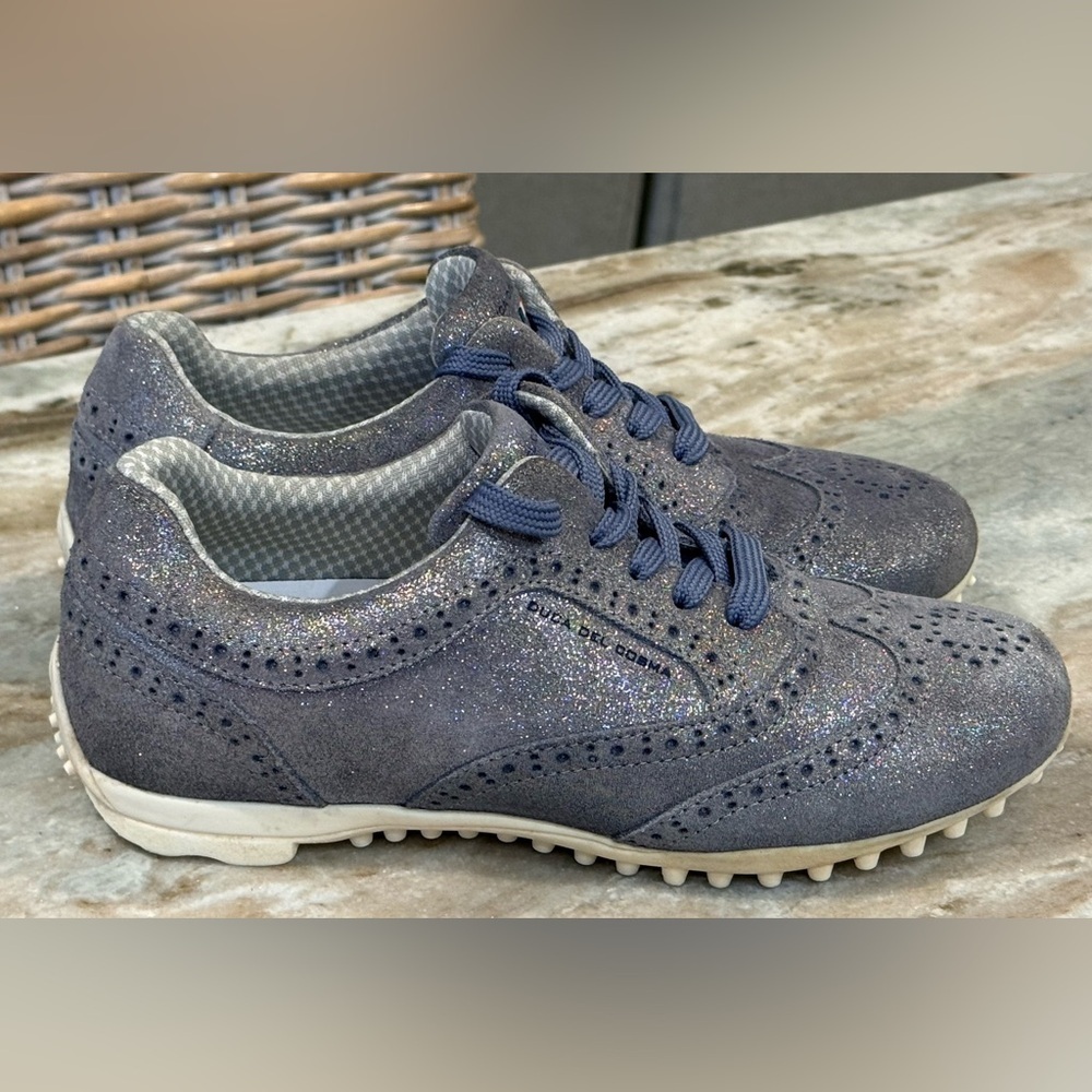 Women’s DUCA DEL COSMA Rhapsody navy sparkling Spikeless golf shoes- Size US 7 - Picture 4 of 11
